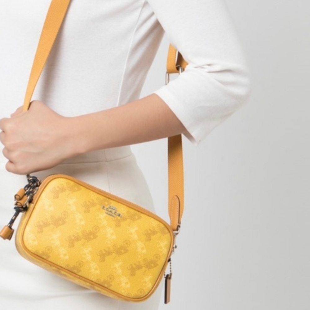 Coach Crossbody Pouch With Horse & Carriage Print